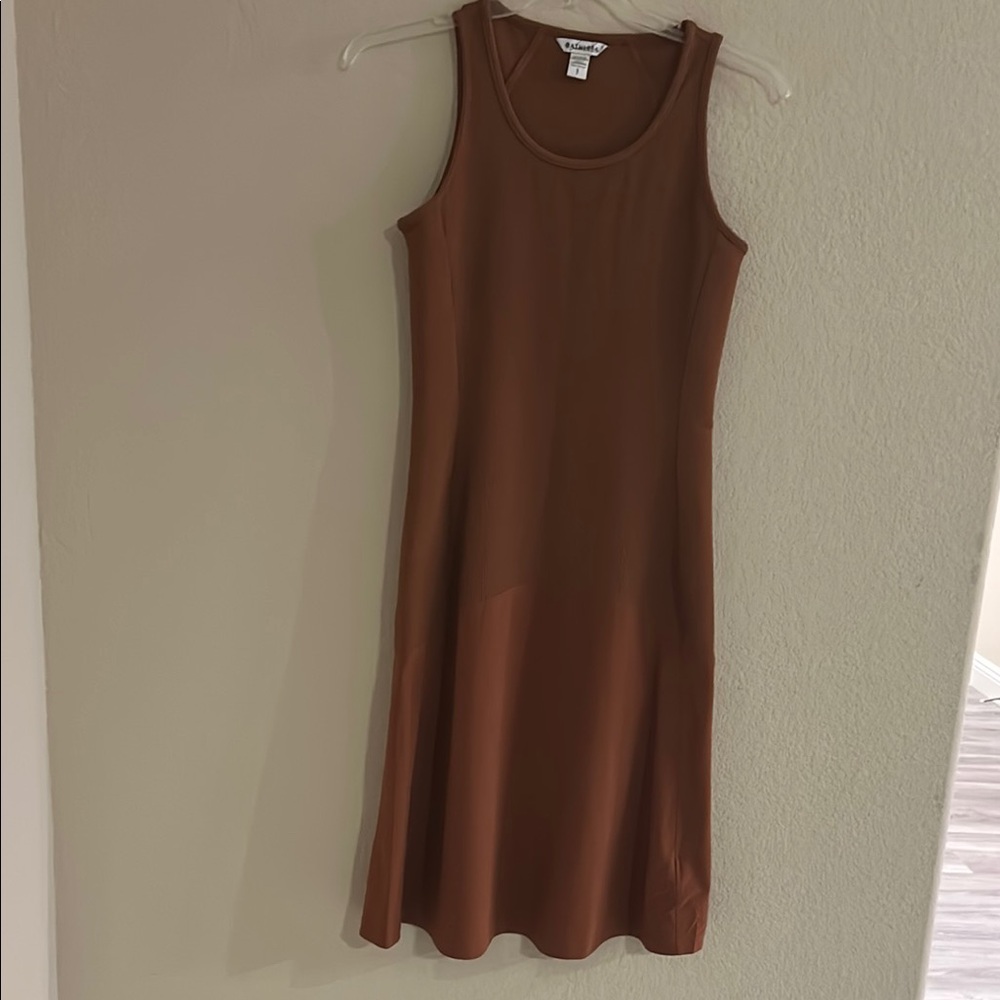 Athleta Brown Midi Dress size S Excellent condition